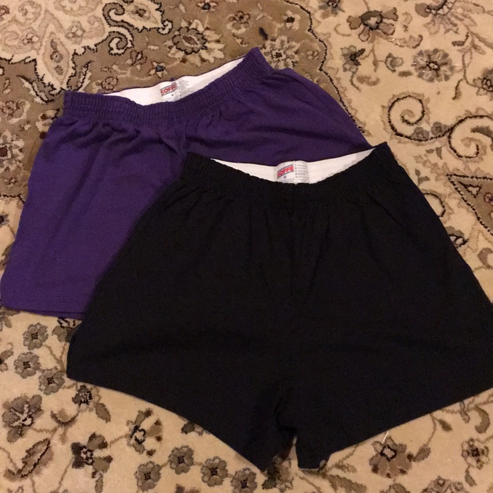 2 pairs of Soffe shorts size medium
